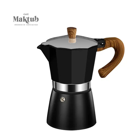 Moka Italiana Mango de madera